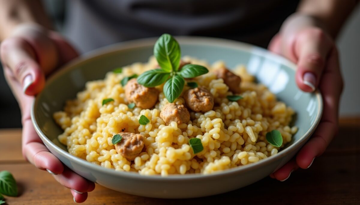 Les secrets pour préparer un risotto au poulet parfait avec votre Cookeo à chaque fois